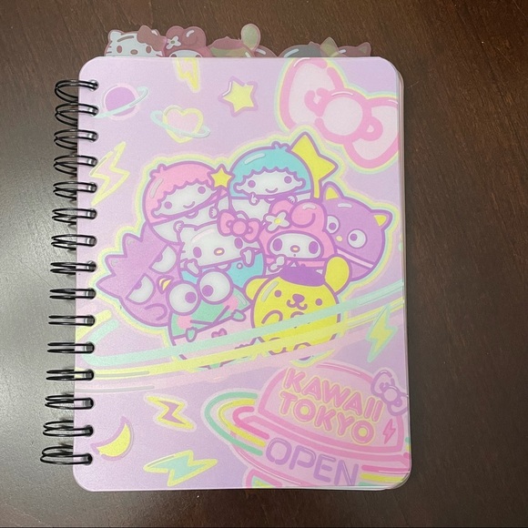 Pink Cute Sanrio Hello Kitty & Friends Kawaii Tokyo Tabbed Journal My Melody - Picture 3 of 16